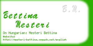 bettina mesteri business card